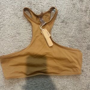SKIMS Brown Bikini Top